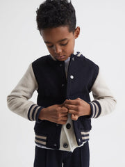 Reiss Coats &amp; Jackets | Kansas Varsity Bomber Jacket Navy - Children