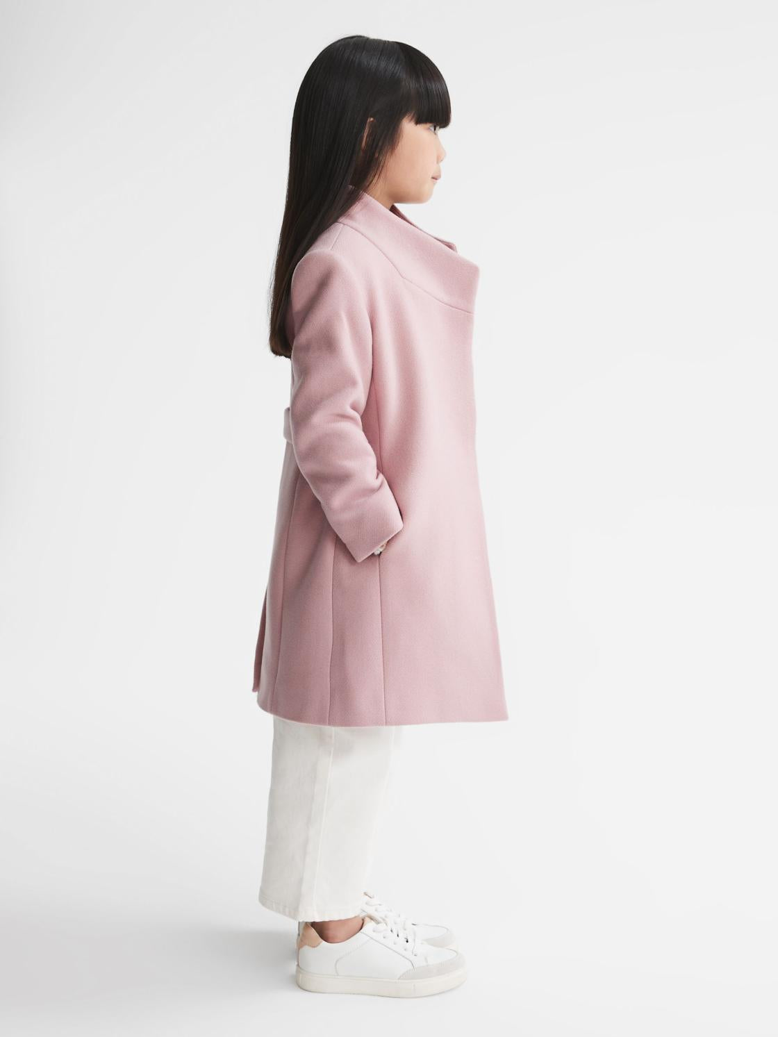 Reiss Coats &amp; Jackets | Kia Wool Blend Coat Pink - Children