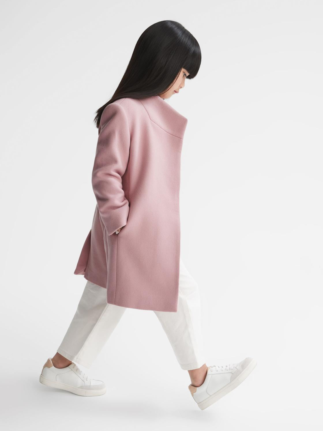 Reiss Coats &amp; Jackets | Kia Wool Blend Coat Pink - Children
