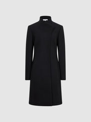 Reiss Coats &amp; Jackets | Mia Wool-Blend Mid Length Coat Black - Women