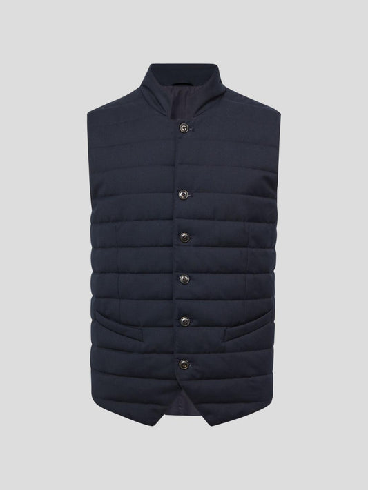 Reiss Coats &amp; Jackets | Parma Quilted Gilet Navy - Men