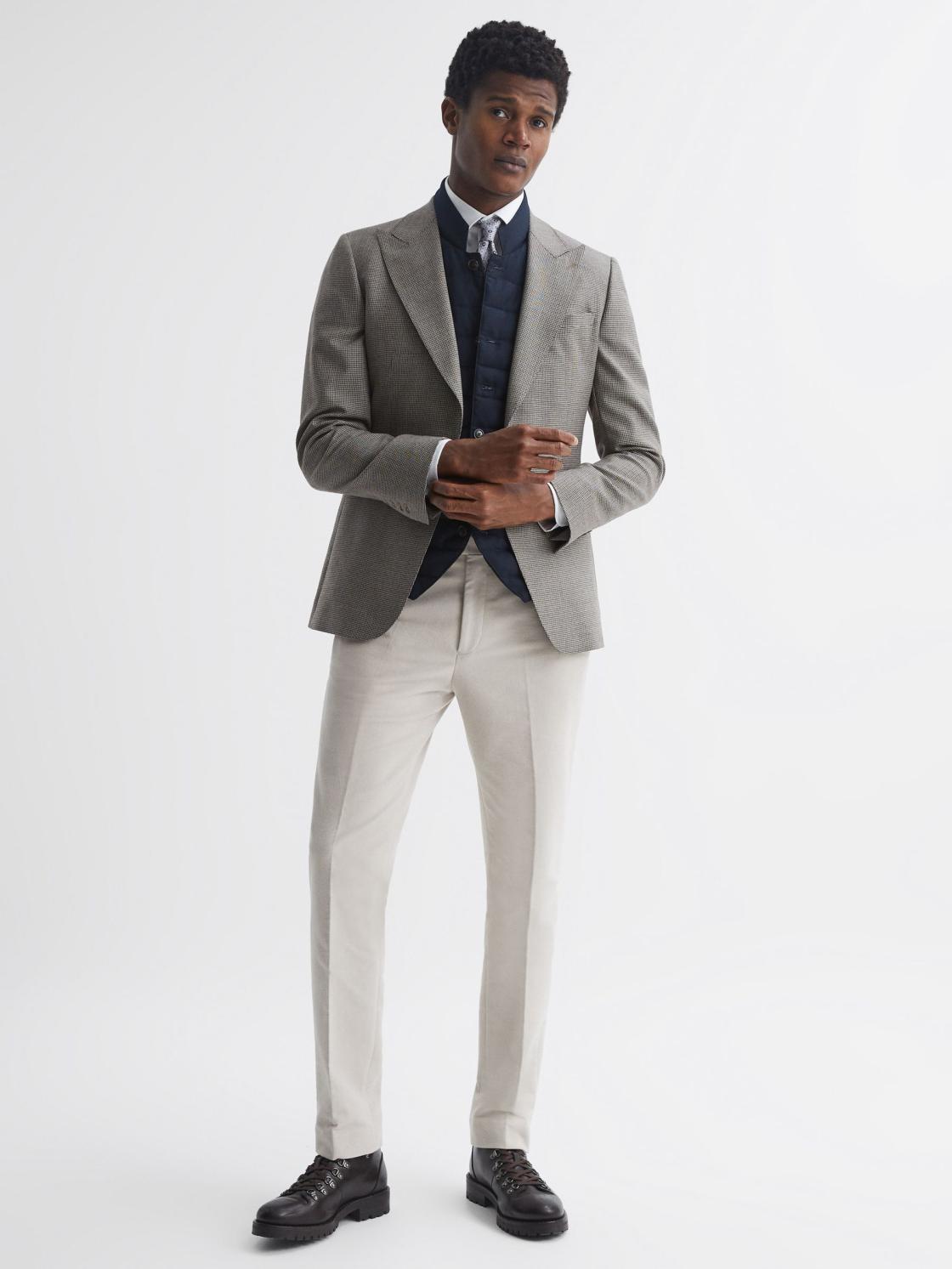 Reiss Coats &amp; Jackets | Parma Quilted Gilet Navy - Men