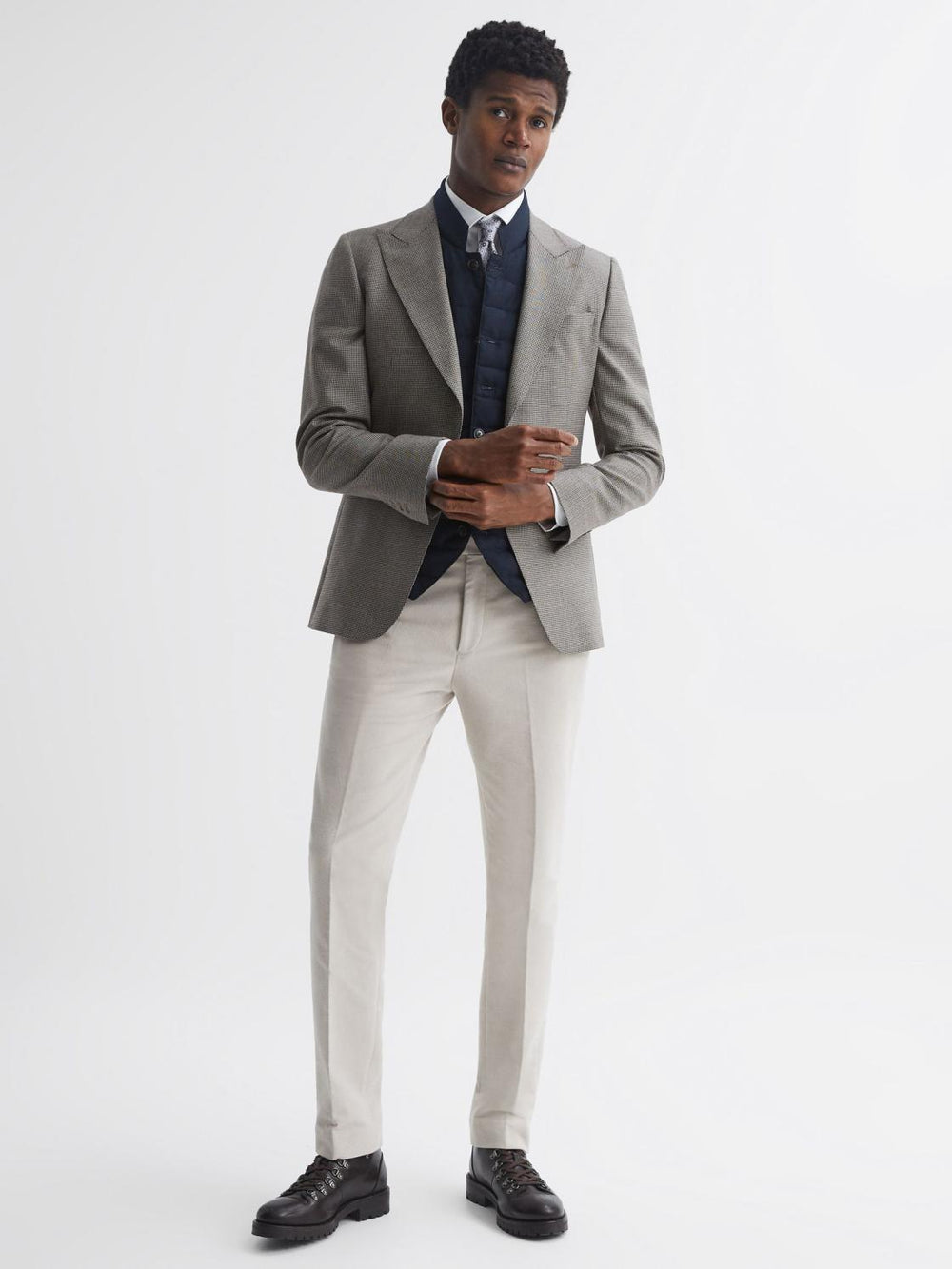 Reiss Coats &amp; Jackets | Parma Quilted Gilet Navy - Men