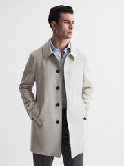 Reiss Coats &amp; Jackets | Perrin Mac With Removable Zip Neck Insert Stone - Men