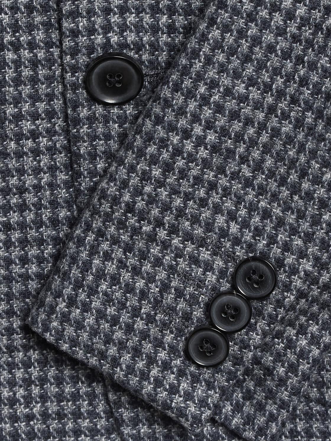 Reiss Coats &amp; Jackets | Progress Junior Puppytooth Single Breasted Blazer Navy/brown Puppytooth - Children