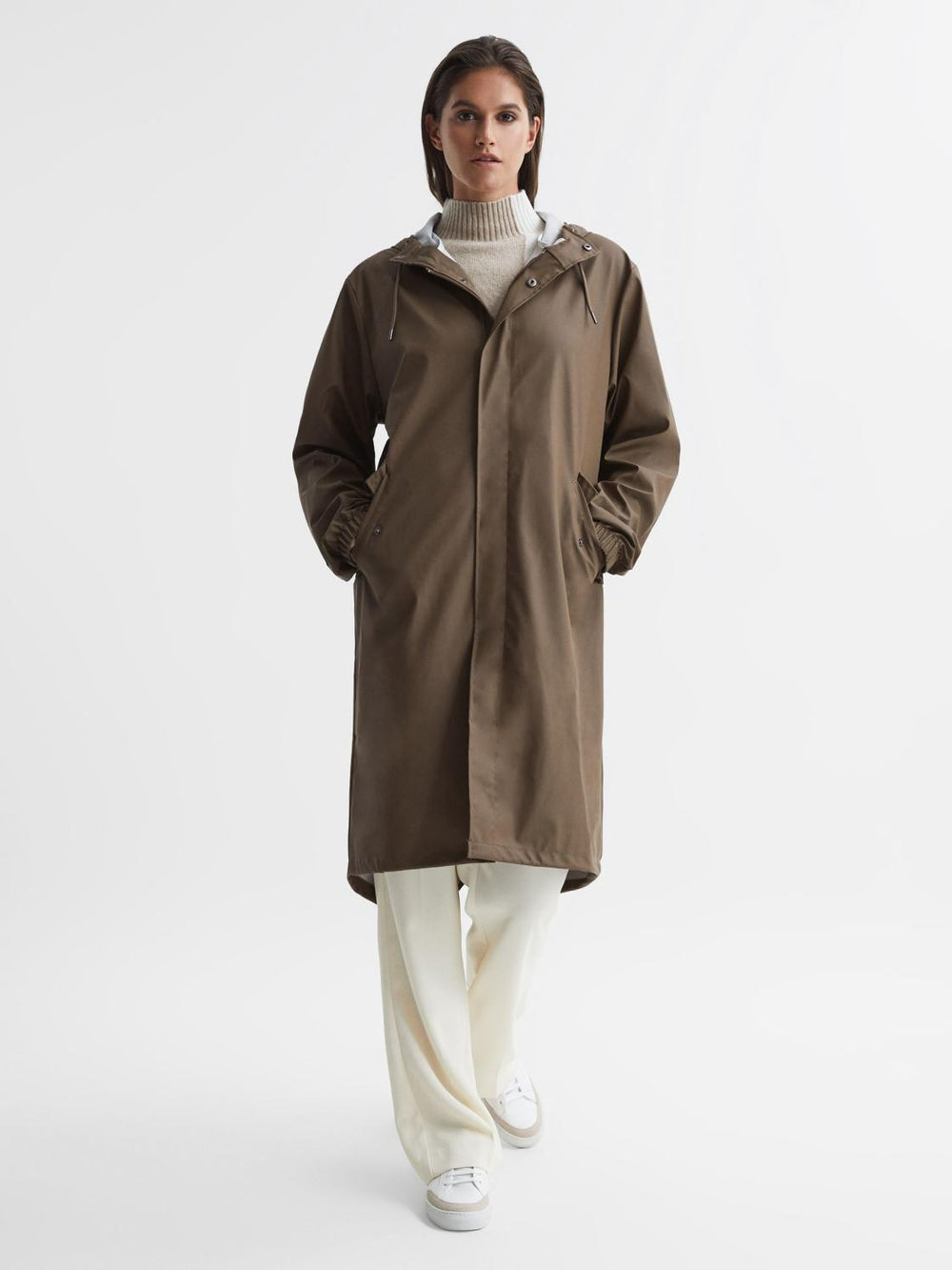 Reiss Coats &amp; Jackets | Rains Fishtail Parka Black - Women