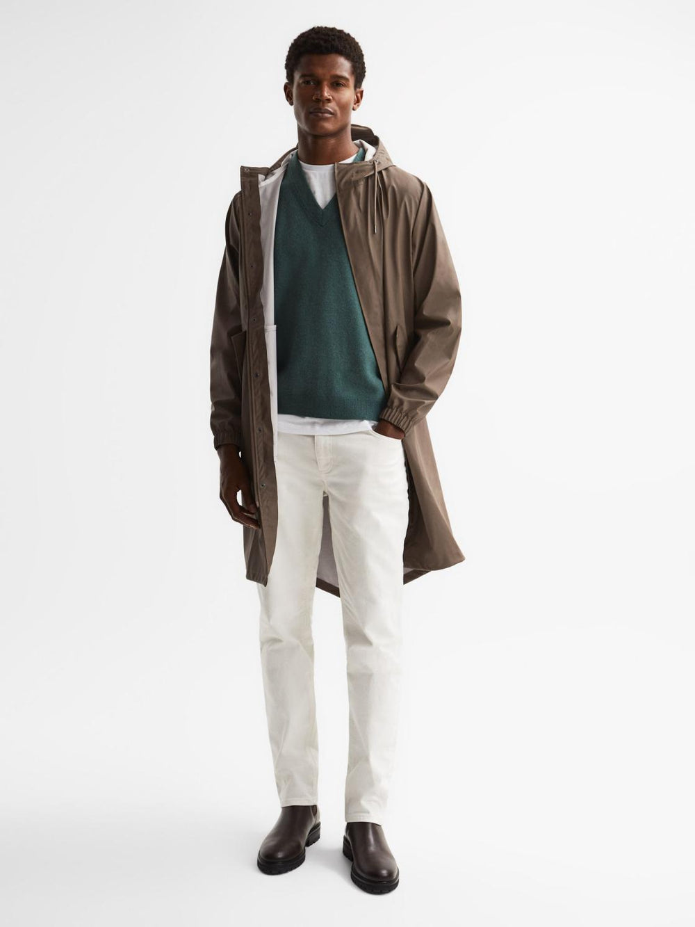 Reiss Coats &amp; Jackets | Rains Fishtail Parka Black - Women