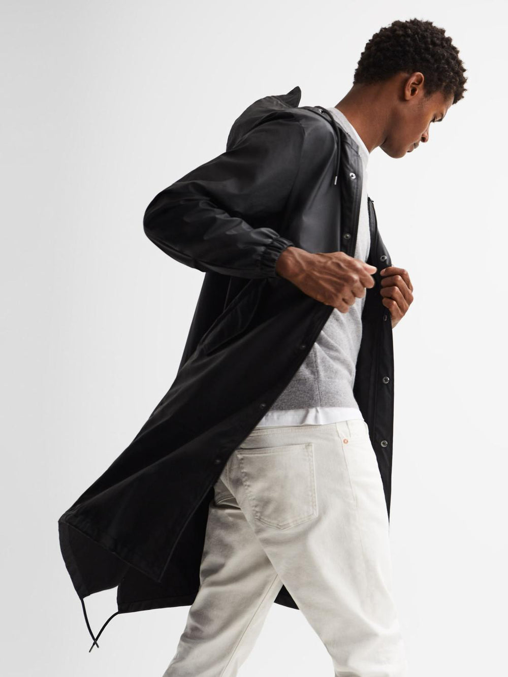 Reiss Coats &amp; Jackets | Rains Fishtail Parka Black - Women