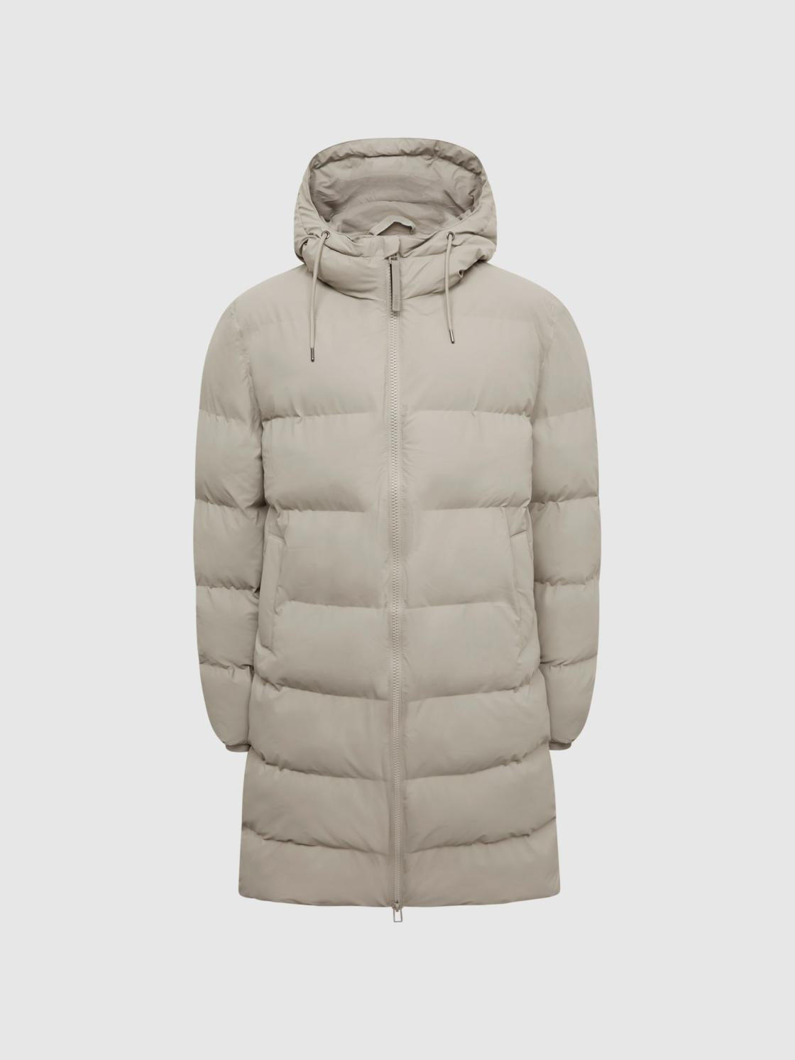 Reiss Coats &amp; Jackets | Rains Hooded Puffer Jacket Black - Women