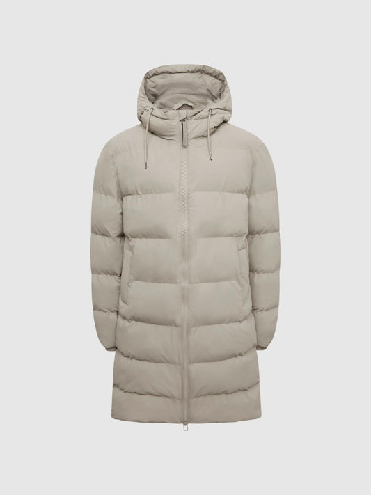 Reiss Coats &amp; Jackets | Rains Hooded Puffer Jacket Black - Women