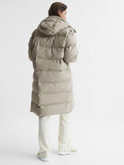 Reiss Coats &amp; Jackets | Rains Hooded Puffer Jacket Black - Women