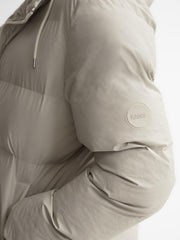 Reiss Coats &amp; Jackets | Rains Hooded Puffer Jacket Black - Women