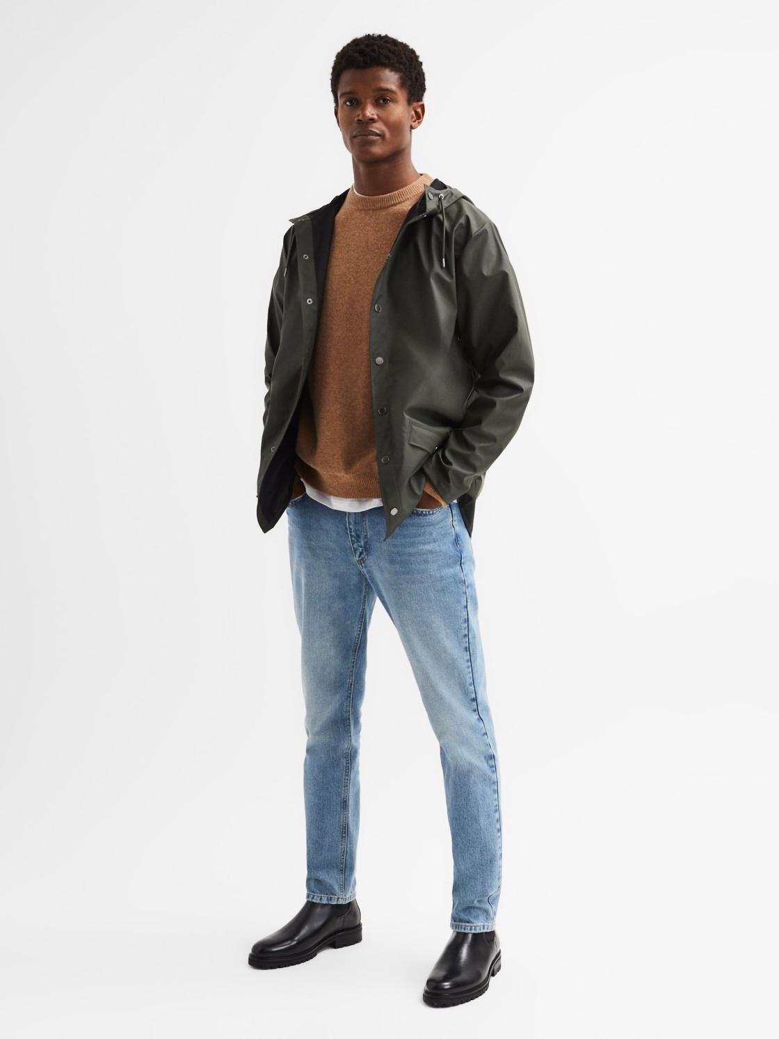 Reiss Coats &amp; Jackets | Rains Hooded Raincoat Jacket Black - Men