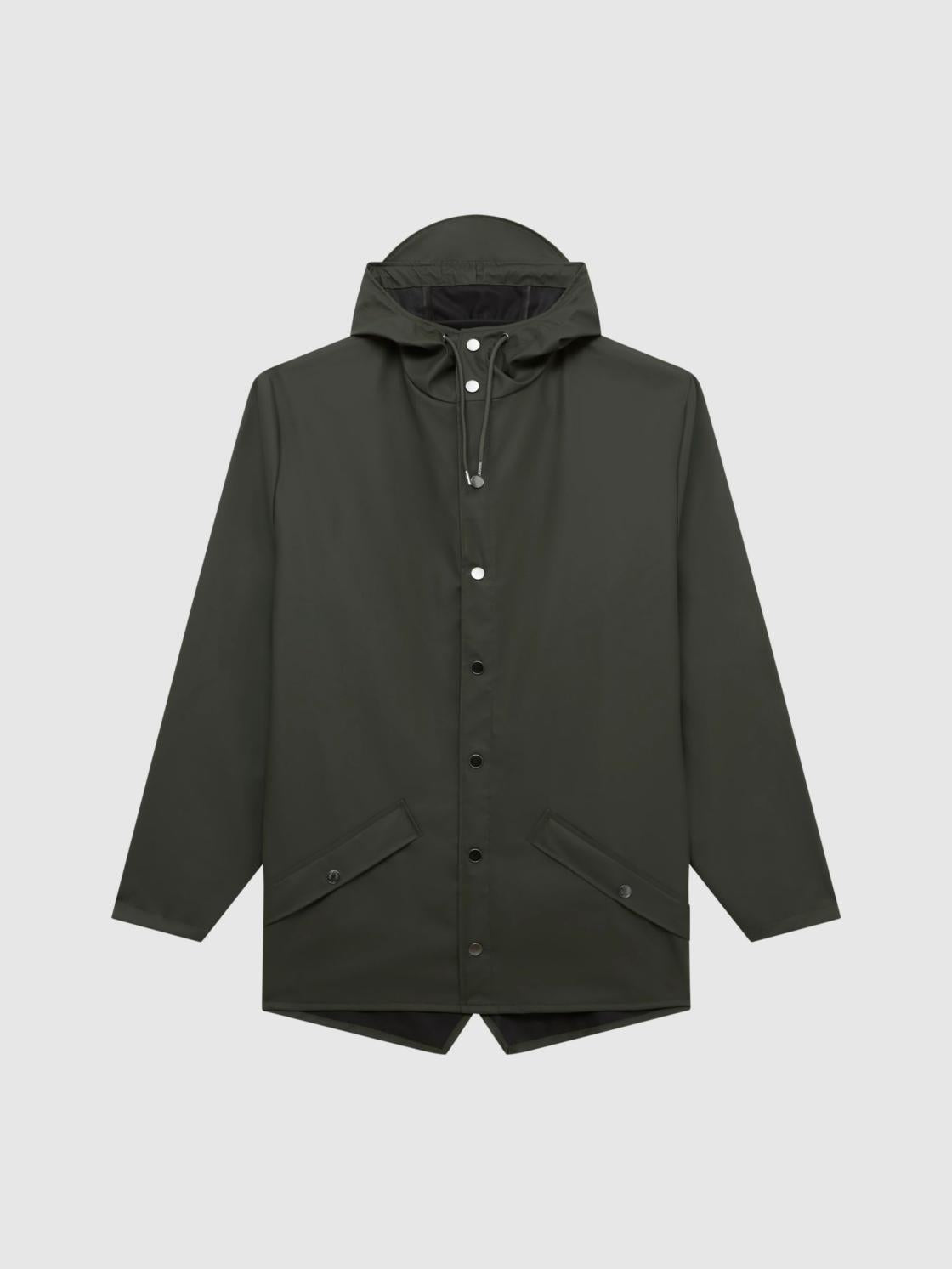 Reiss Coats &amp; Jackets | Rains Hooded Raincoat Jacket Black - Men