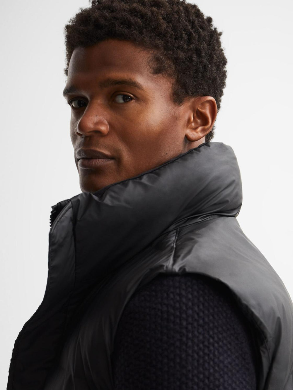 Reiss Coats &amp; Jackets | Rains Rains Boxy Puffer Vest Black - Men