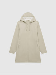 Reiss Coats &amp; Jackets | Rains Rains Hooded A-line Jacket Black - Women