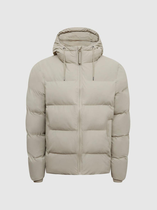 Reiss Coats &amp; Jackets | Rains Rains Hooded Puffer Jacket Black - Men