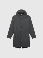 Reiss Coats &amp; Jackets | Rains Rains Longline Hooded Jacket Dark Green - Men