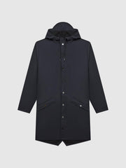 Reiss Coats &amp; Jackets | Rains Rains Longline Hooded Jacket Dark Green - Men