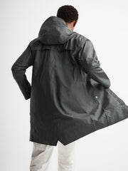 Reiss Coats &amp; Jackets | Rains Rains Longline Hooded Jacket Dark Green - Men