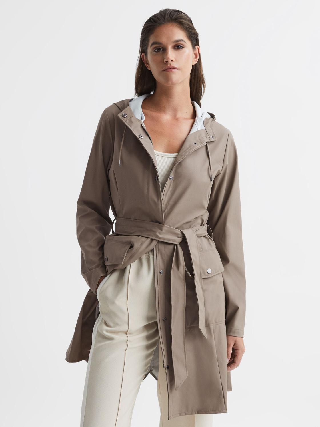 Reiss Coats &amp; Jackets | Rains Trench Coat Taupe - Women
