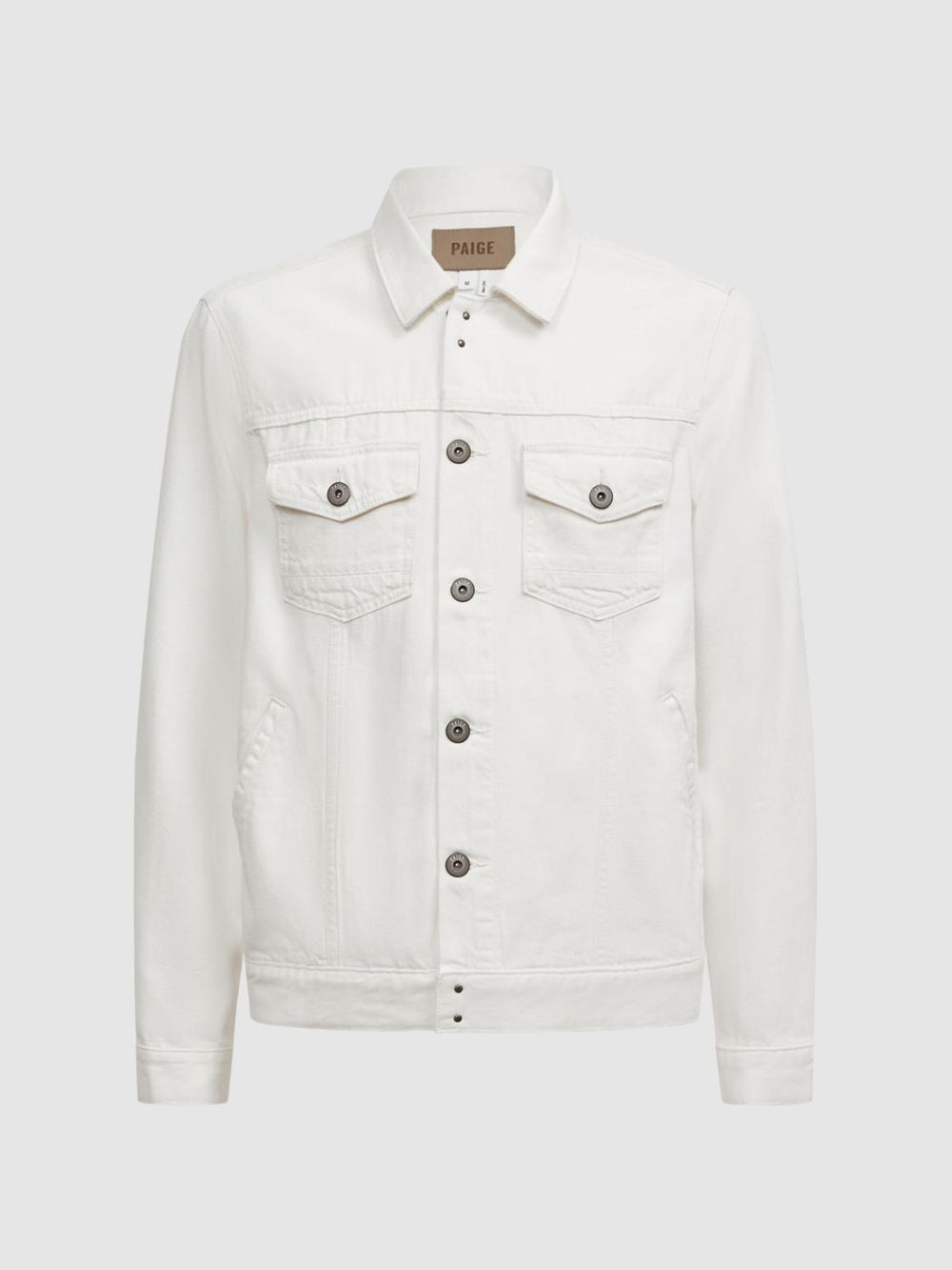 Reiss Coats &amp; Jackets | Scout Paige Denim Button Through Jacket Vintage Prism Glow - Men