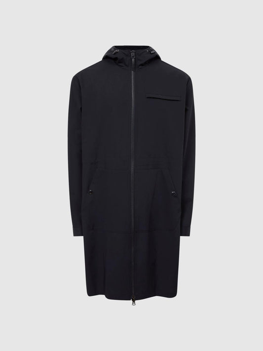 Reiss Coats &amp; Jackets | Sidahn Hooded Parker Black - Men