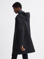 Reiss Coats &amp; Jackets | Sidahn Hooded Parker Black - Men