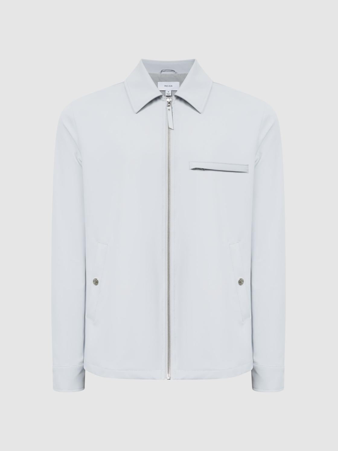 Reiss Coats &amp; Jackets | Tyrone Zip Through Harrington Jacket Black - Men