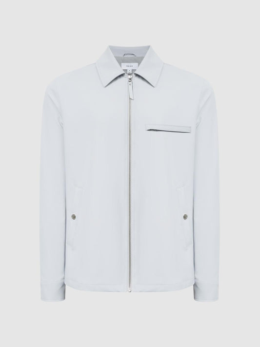 Reiss Coats &amp; Jackets | Tyrone Zip Through Harrington Jacket Black - Men