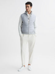 Reiss Coats &amp; Jackets | William Quilted Gilet Soft Grey - Men