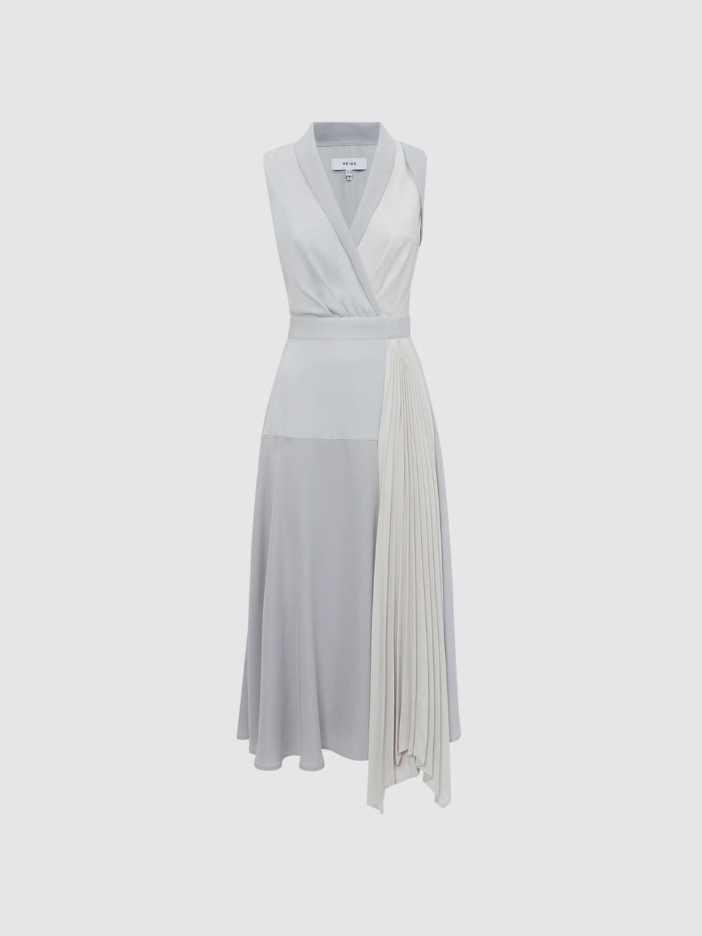 Reiss Dresses | Claire Pleated Fitted Midi Dress Lilac - Women