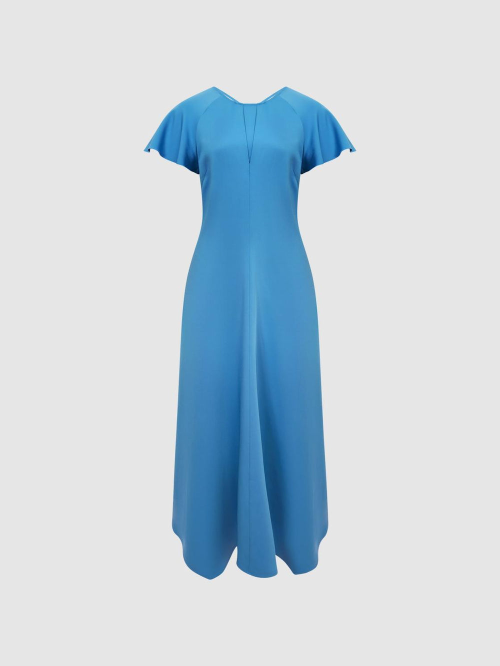 Reiss Dresses | Eleni Cap Sleeve Maxi Dress Blue - Women