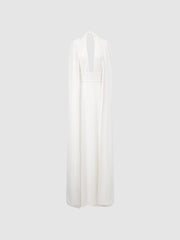 Reiss Dresses | Grace Maxi Dress With Cape White - Women