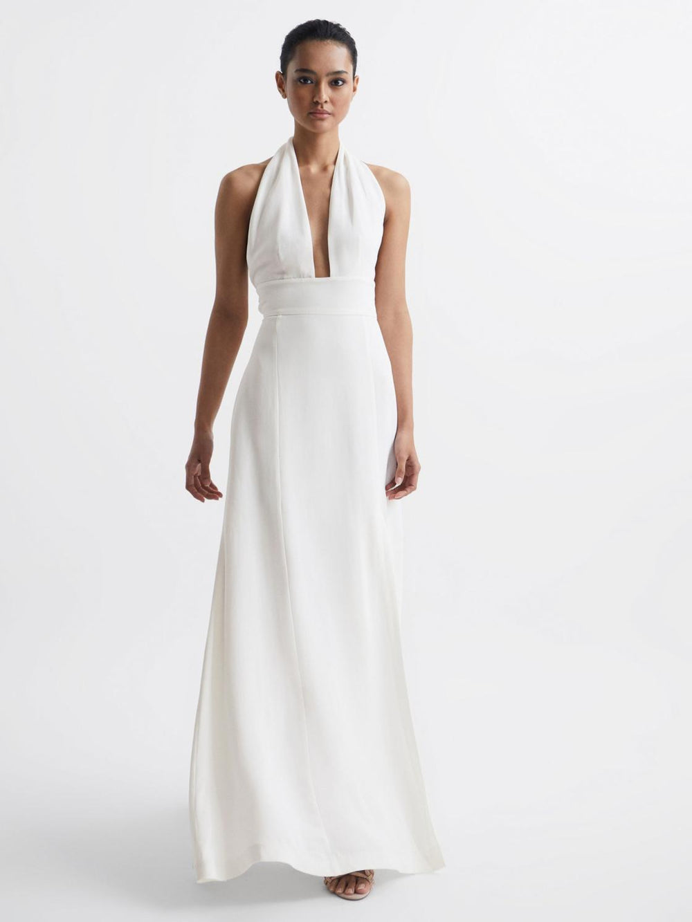 Reiss Dresses | Grace Maxi Dress With Cape White - Women