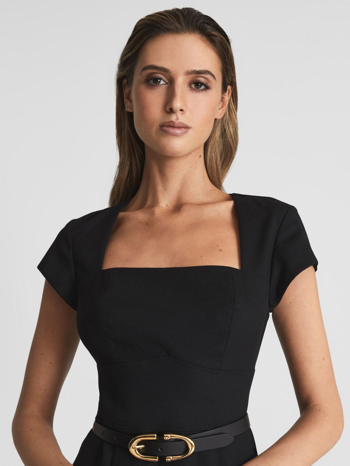 Reiss Dresses | Haisley Tailored Dress Black - Women
