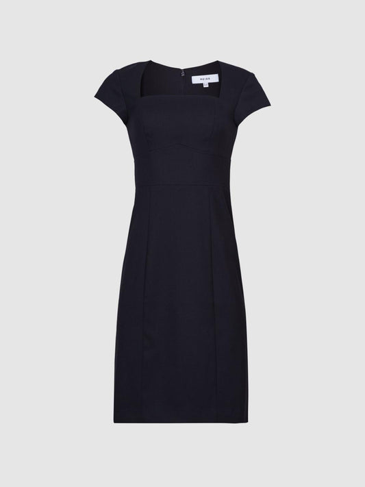 Reiss Dresses | Haisley Tailored Dress Navy - Women
