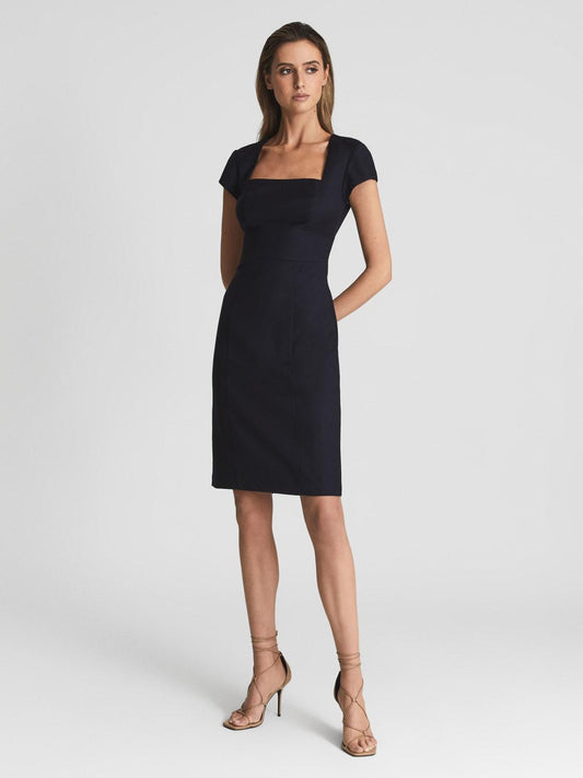 Reiss Dresses | Haisley Tailored Dress Navy - Women
