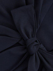 Reiss Dresses | Halston - Jasmine Halston Front Slip Maxi Gown Midnight Navy - Women