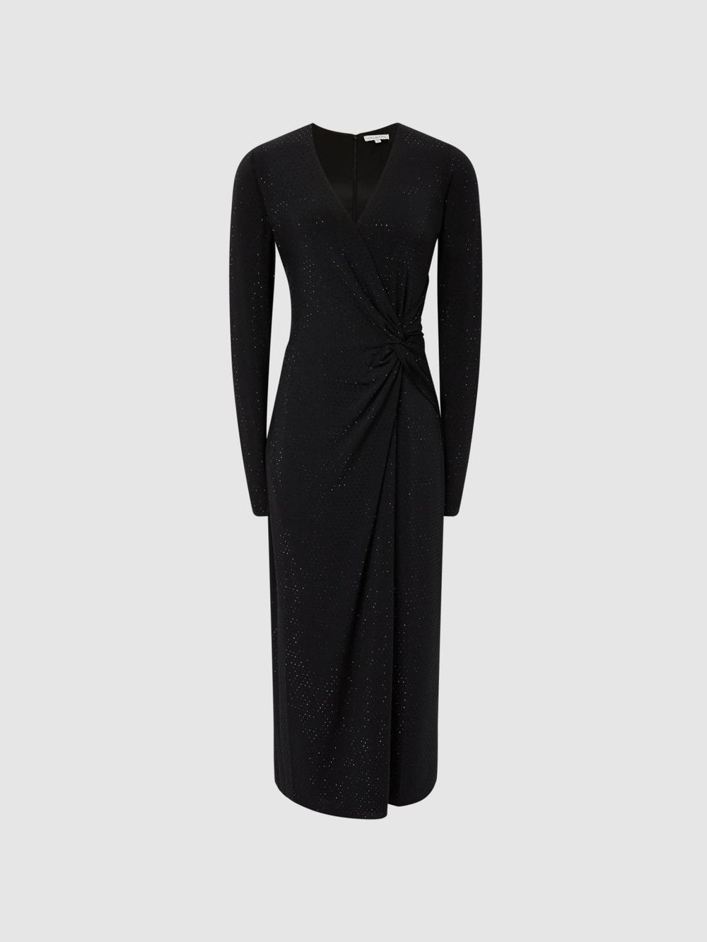 Reiss Dresses | Halston - Tenaya Halston Crystal Jersey Midi Dress Black - Women