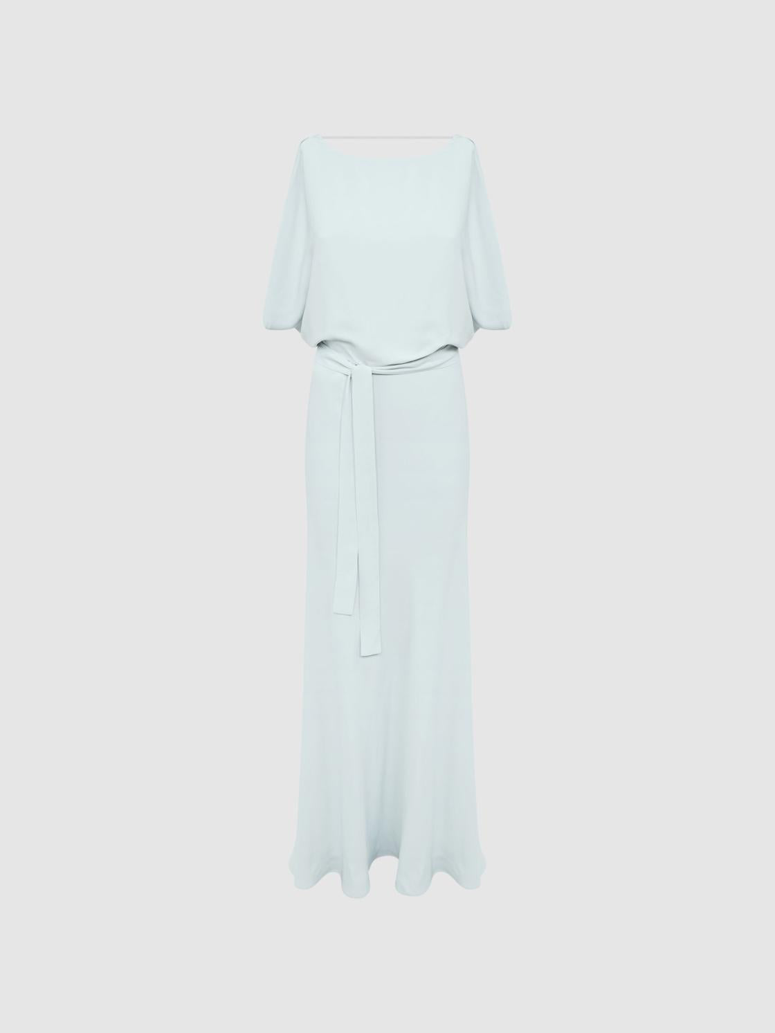 Reiss Dresses | Ida Cowl Neck Bridesmaid Maxi Dress Green - Women