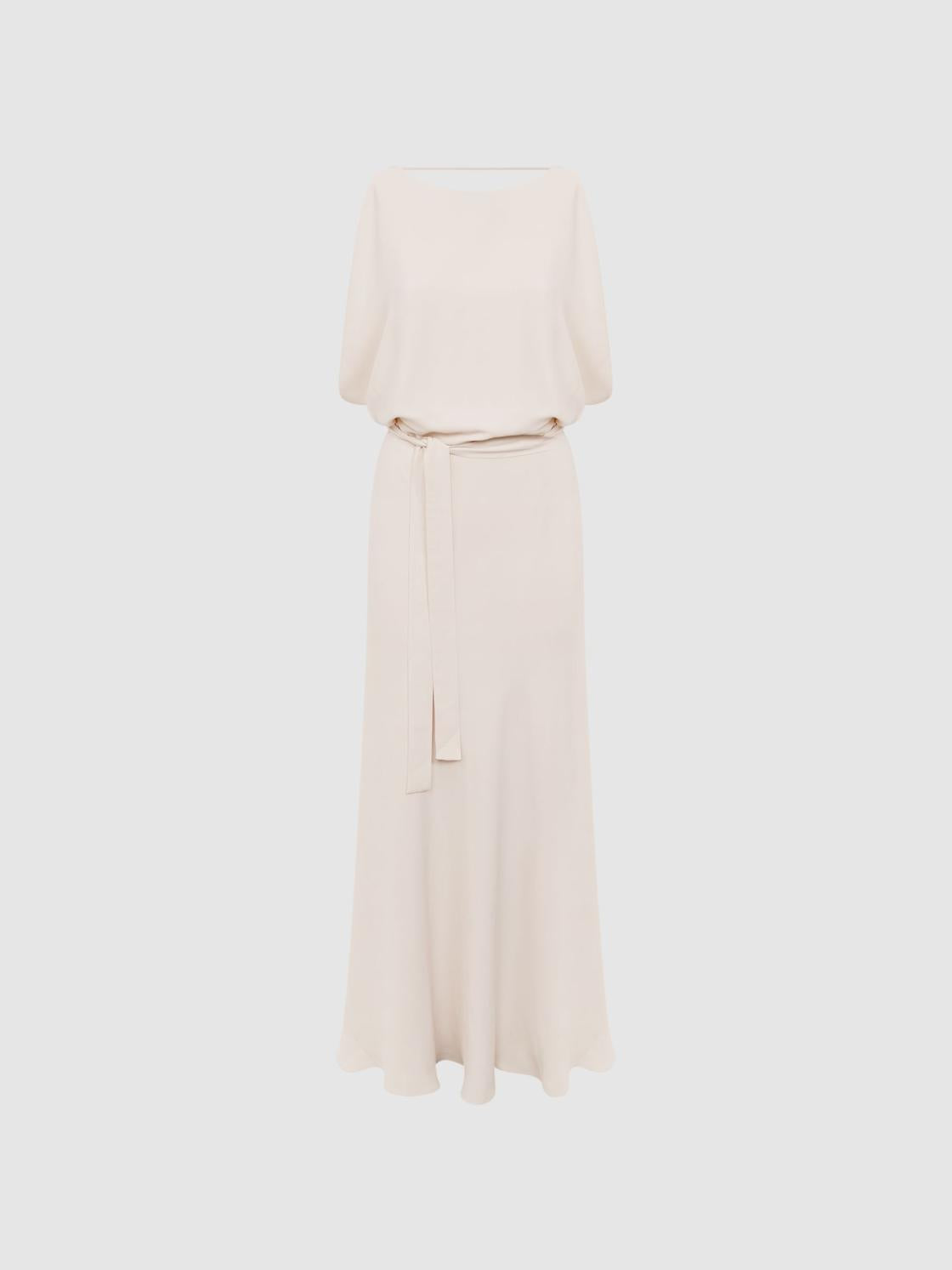 Reiss Dresses | Ida Cowl Neck Bridesmaid Maxi Dress Ivory - Women