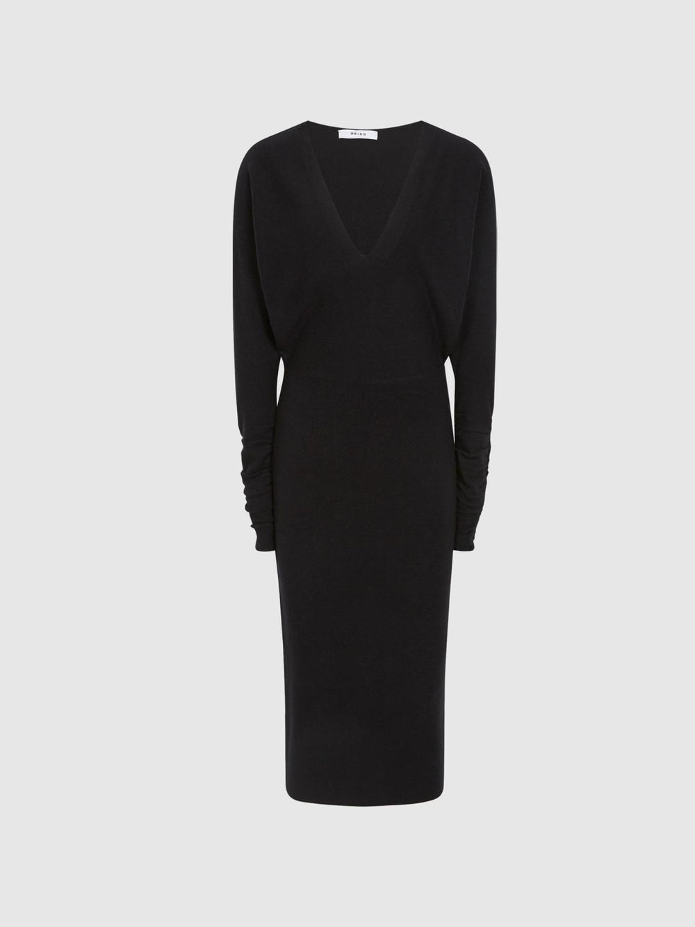 Reiss Dresses | Jenna Cashmere Blend Ruched Sleeve Dress - Women