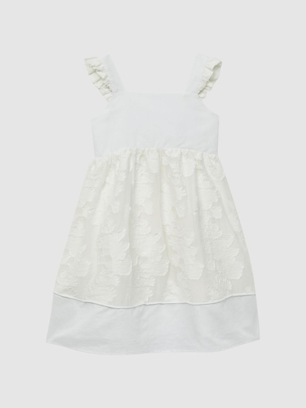 Reiss Dresses &amp; Jumpsuits | Abby Lace Detail Bow Back Dress White - Children