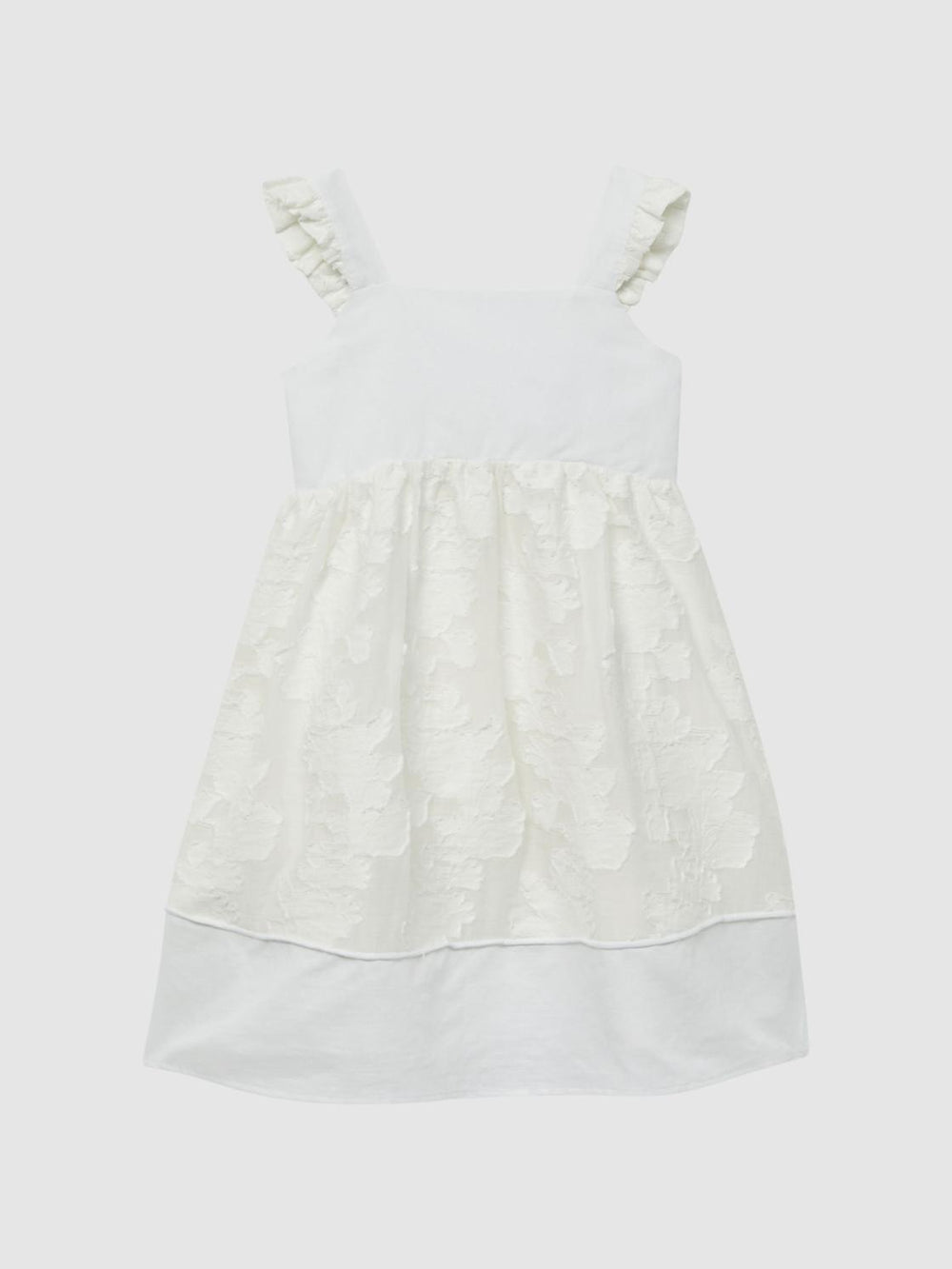 Reiss Dresses &amp; Jumpsuits | Abby Lace Detail Bow Back Dress White - Children