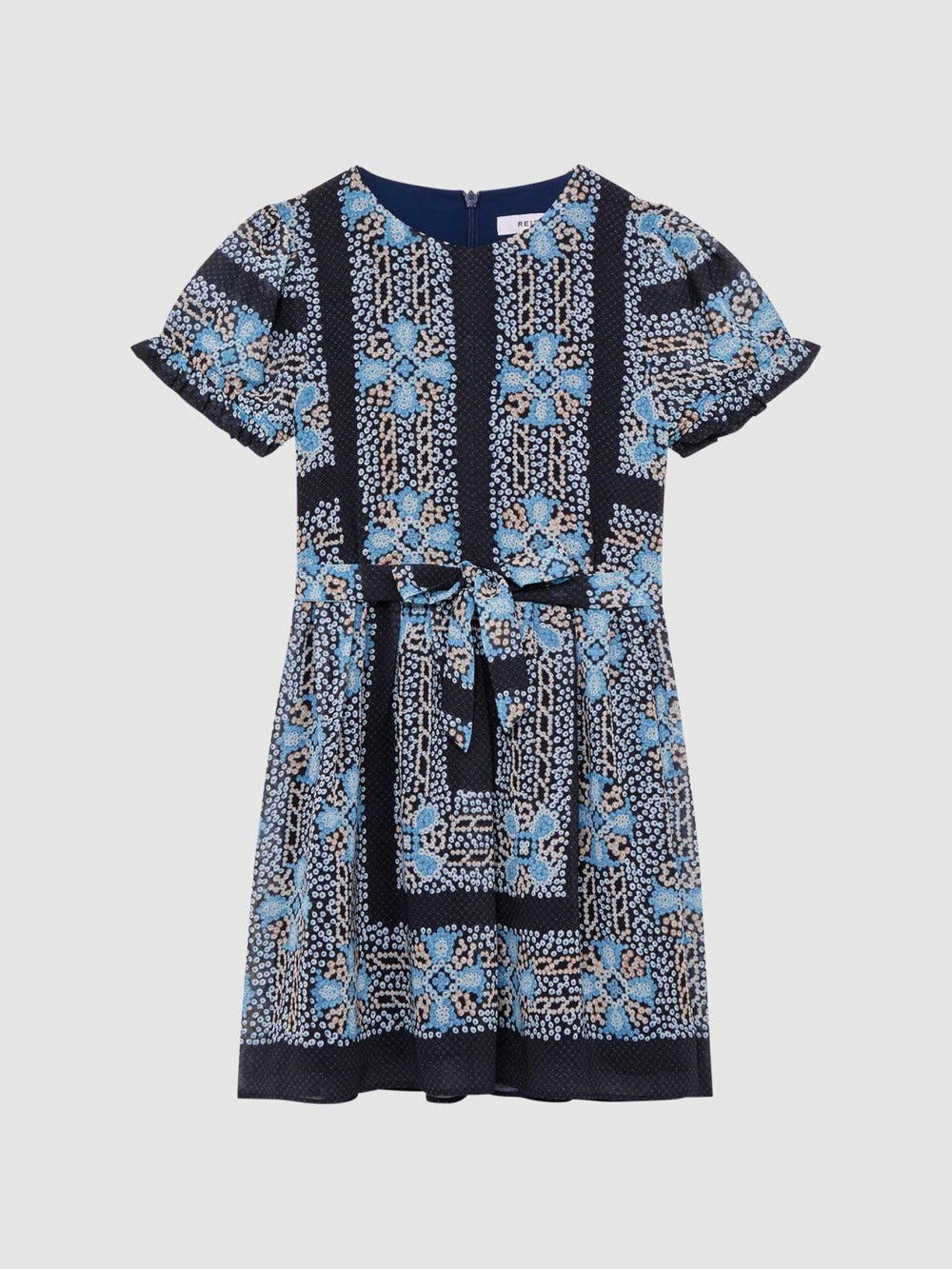 Reiss Dresses &amp; Jumpsuits | Alianna Floral Print Puff Sleeve Dress Navy - Children