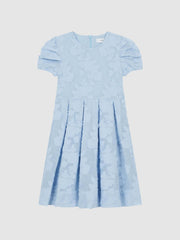 Reiss Dresses &amp; Jumpsuits | Amalie Floral Print Textured Dress Blue - Children