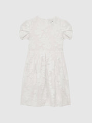 Reiss Dresses &amp; Jumpsuits | Amalie Floral Print Textured Dress Ivory - Children