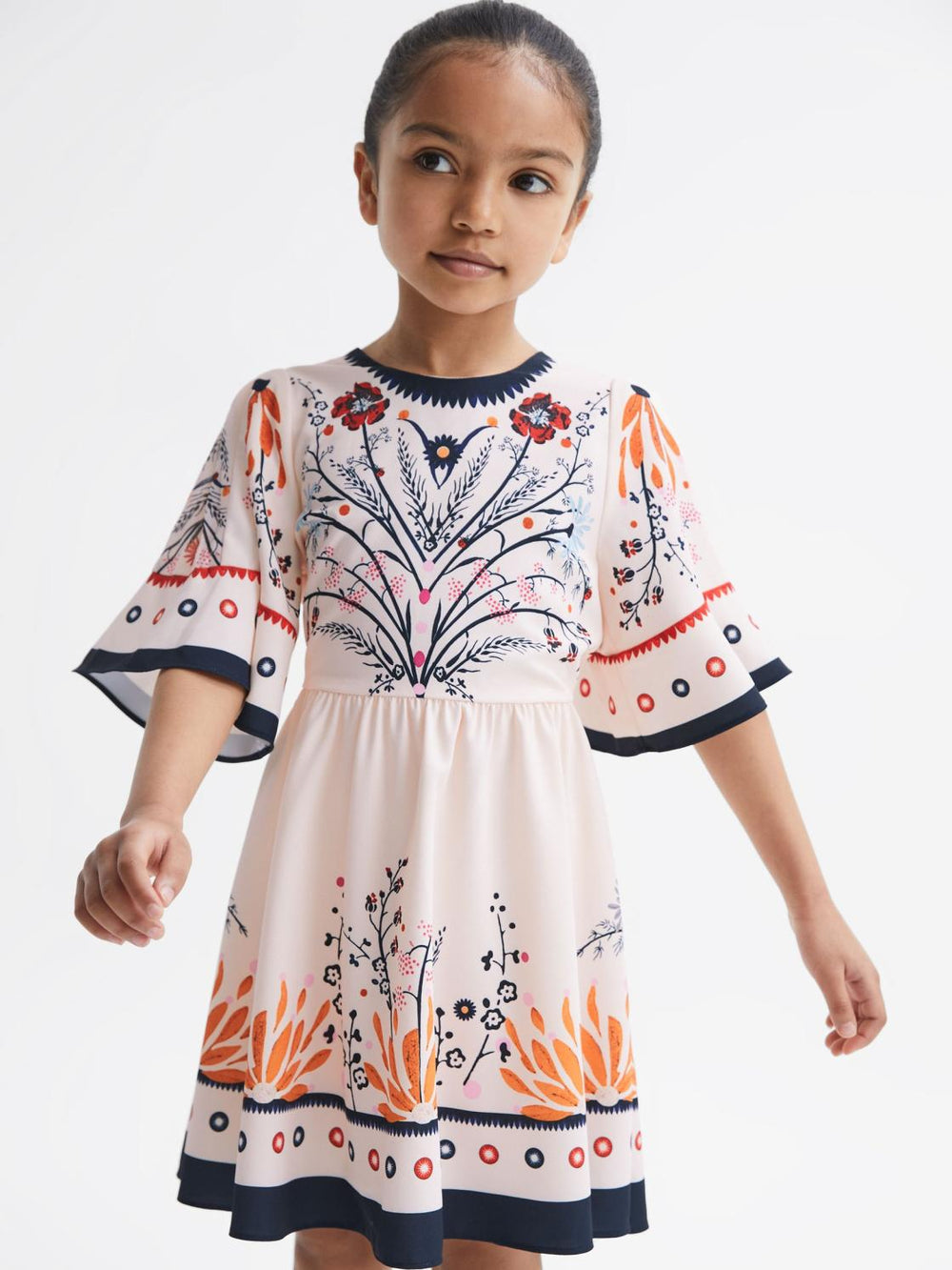Reiss Dresses &amp; Jumpsuits | Ania Floral Printed Dress Ivory - Children