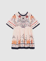 Reiss Dresses &amp; Jumpsuits | Ania Floral Printed Dress Ivory - Children